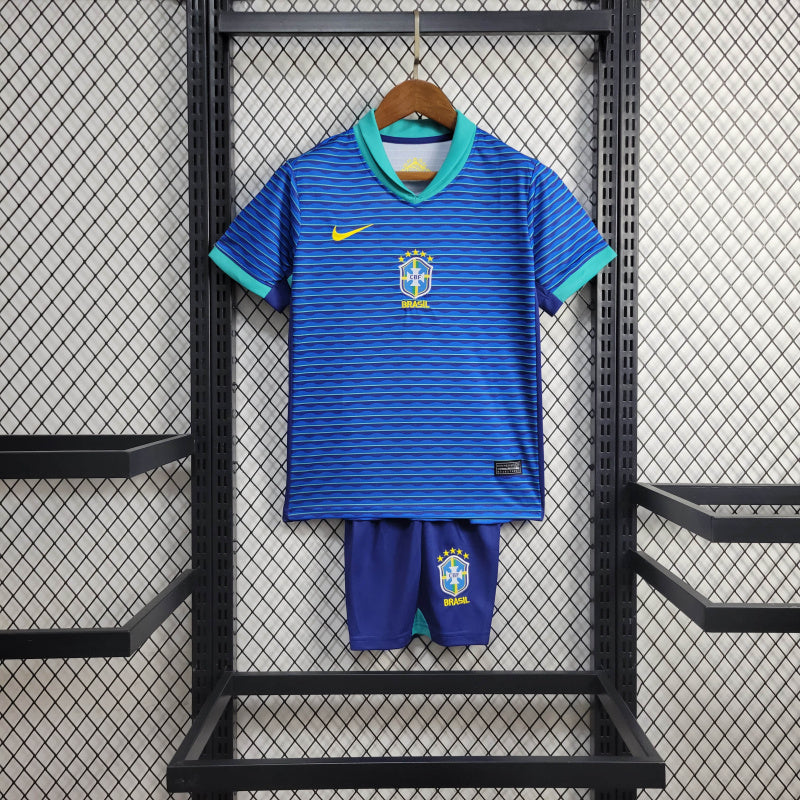 Kit Infantil Brasil Away 24/25 - Nike Infantil