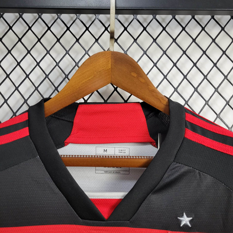 Camisa Flamengo Home 24/25 - Adidas Torcedor Manga Comprida