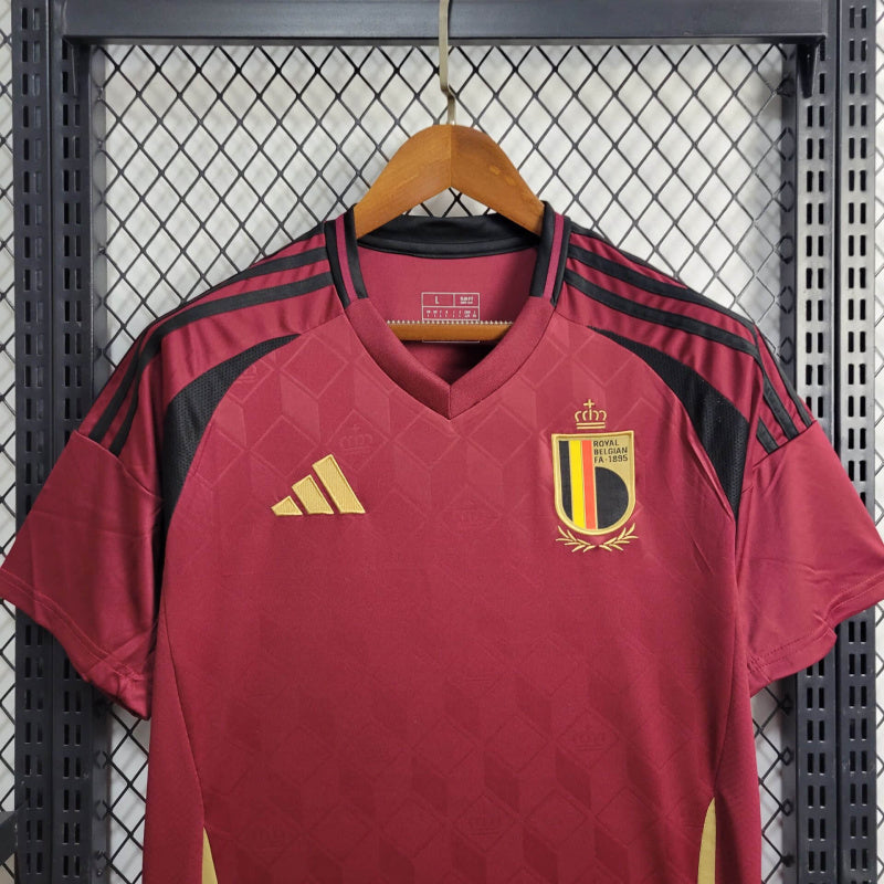 Camisa Bélgica Home 24/25 - Adidas Versão Torcedor - Vermelha